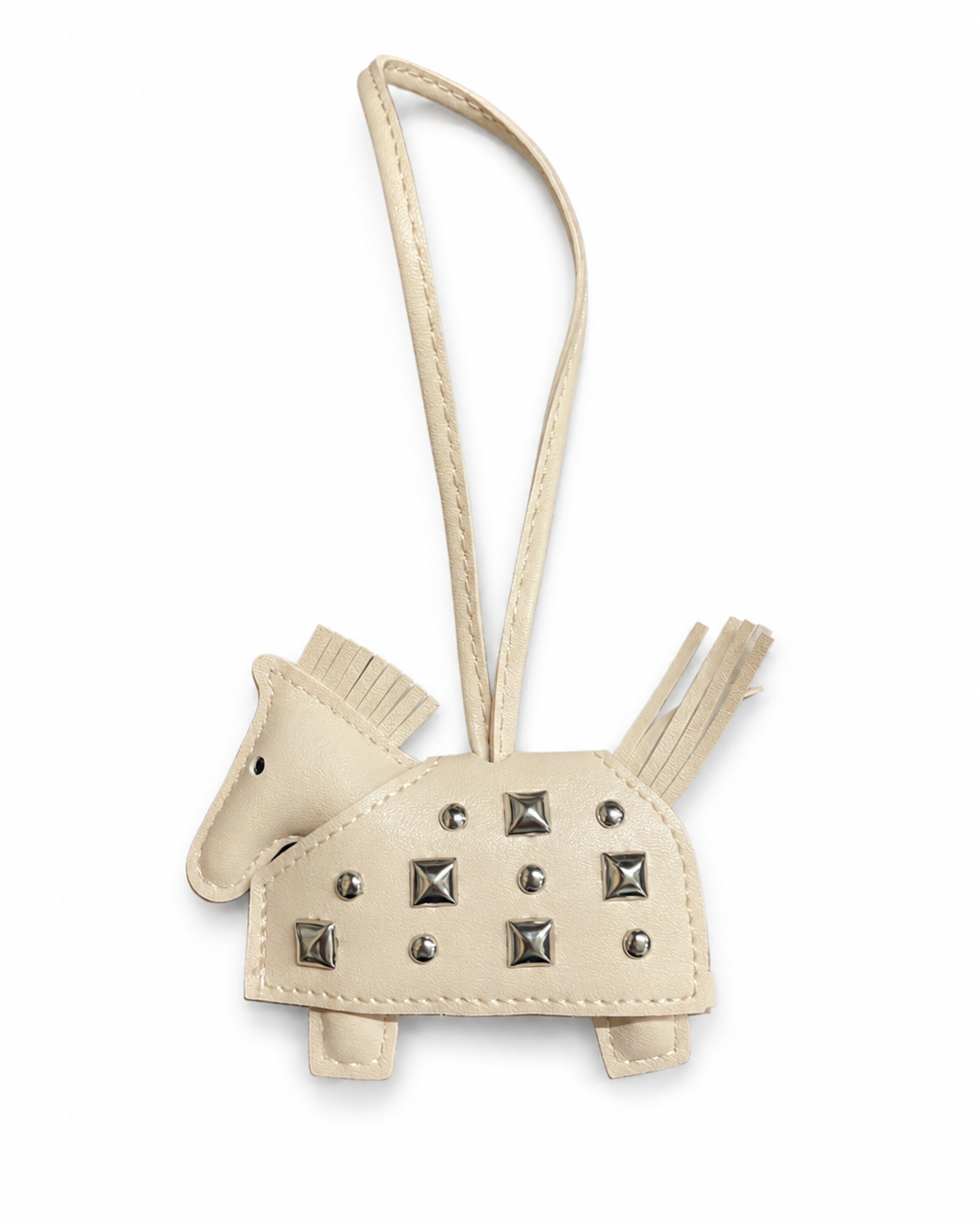 Rhinestoned horse bag charm