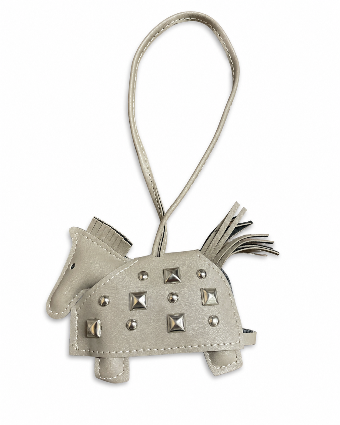 Rhinestoned horse bag charm