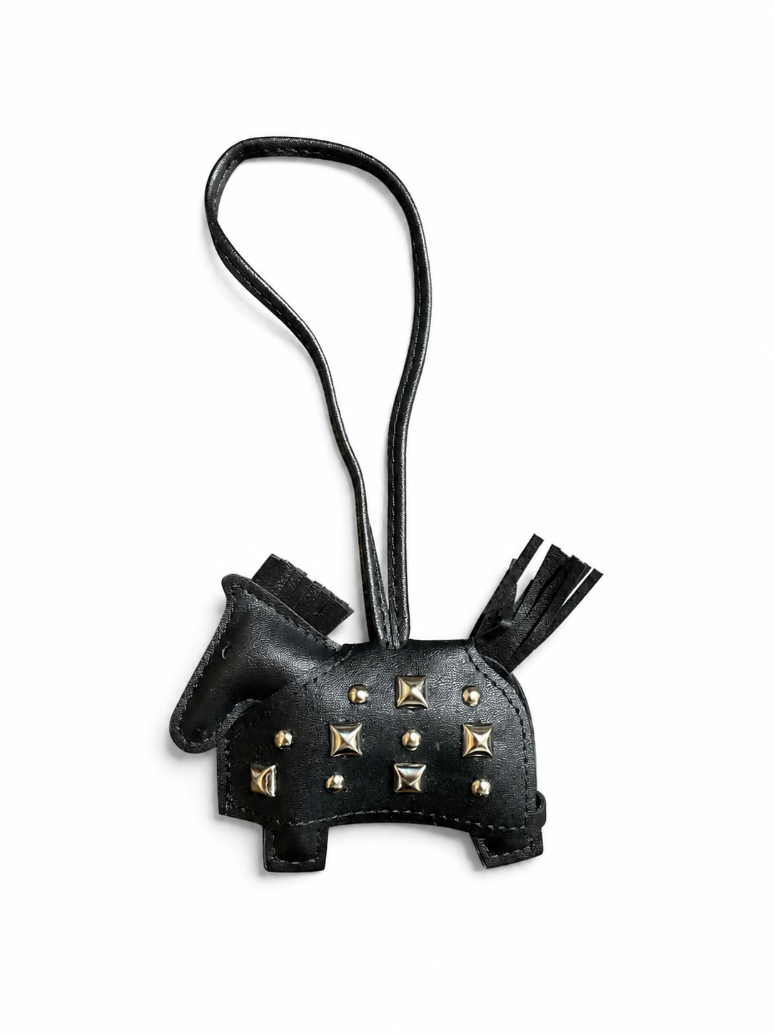 Rhinestoned horse bag charm