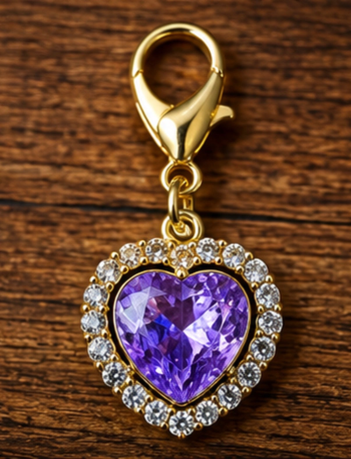 Heart shaped braid and bridle charms