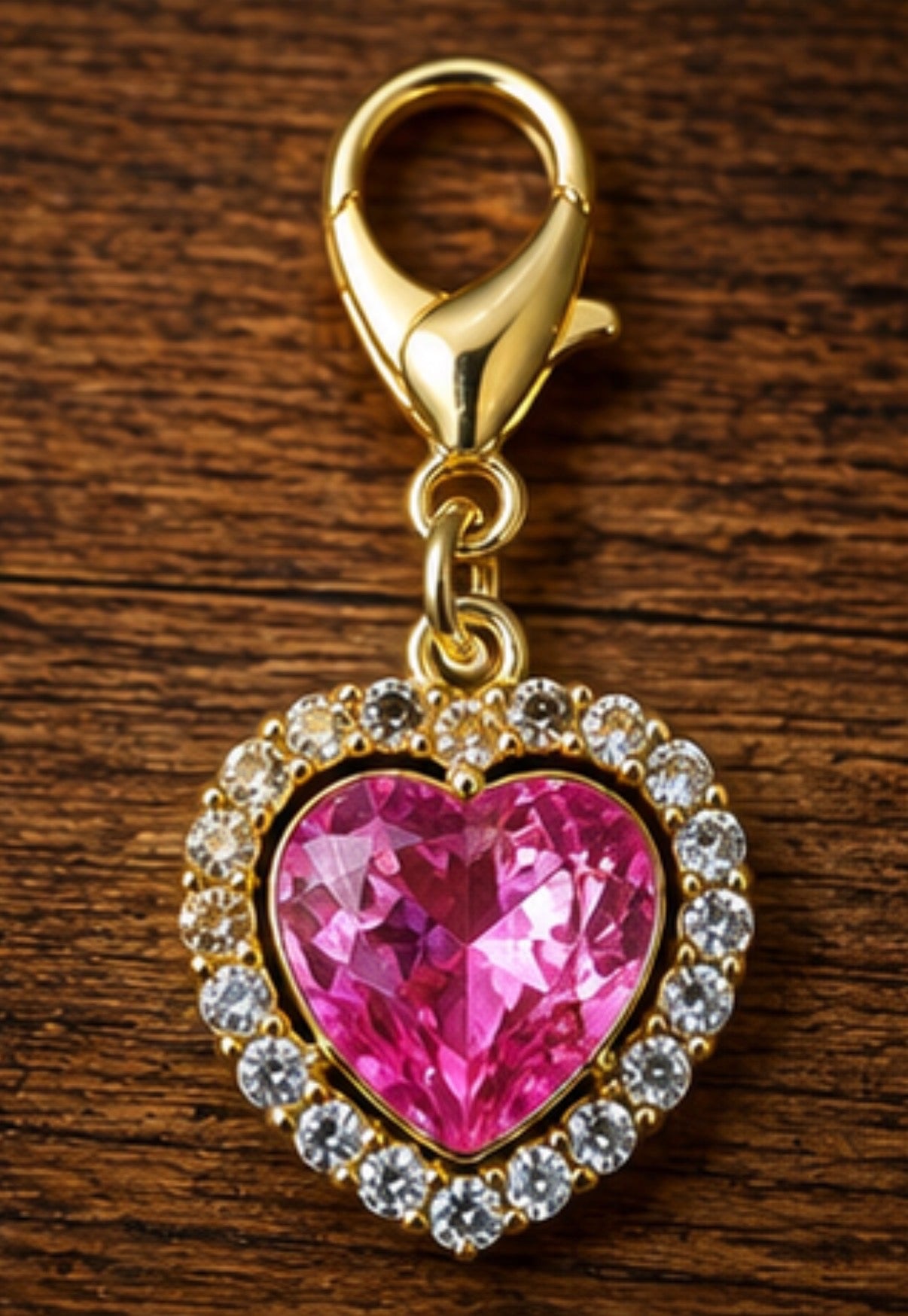 Heart shaped braid and bridle charms