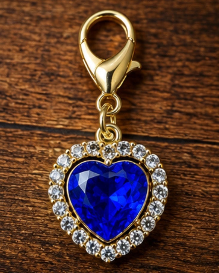 Heart shaped braid and bridle charms