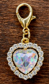 Heart shaped braid and bridle charms