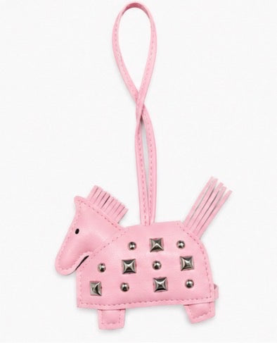 Rhinestoned horse bag charm