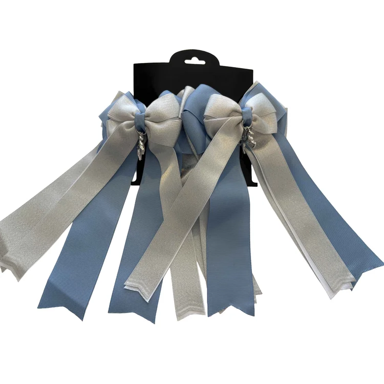 Anademi Silver Horse Charm Bows