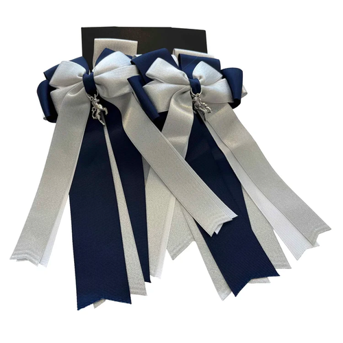 Anademi Silver Horse Charm Bows